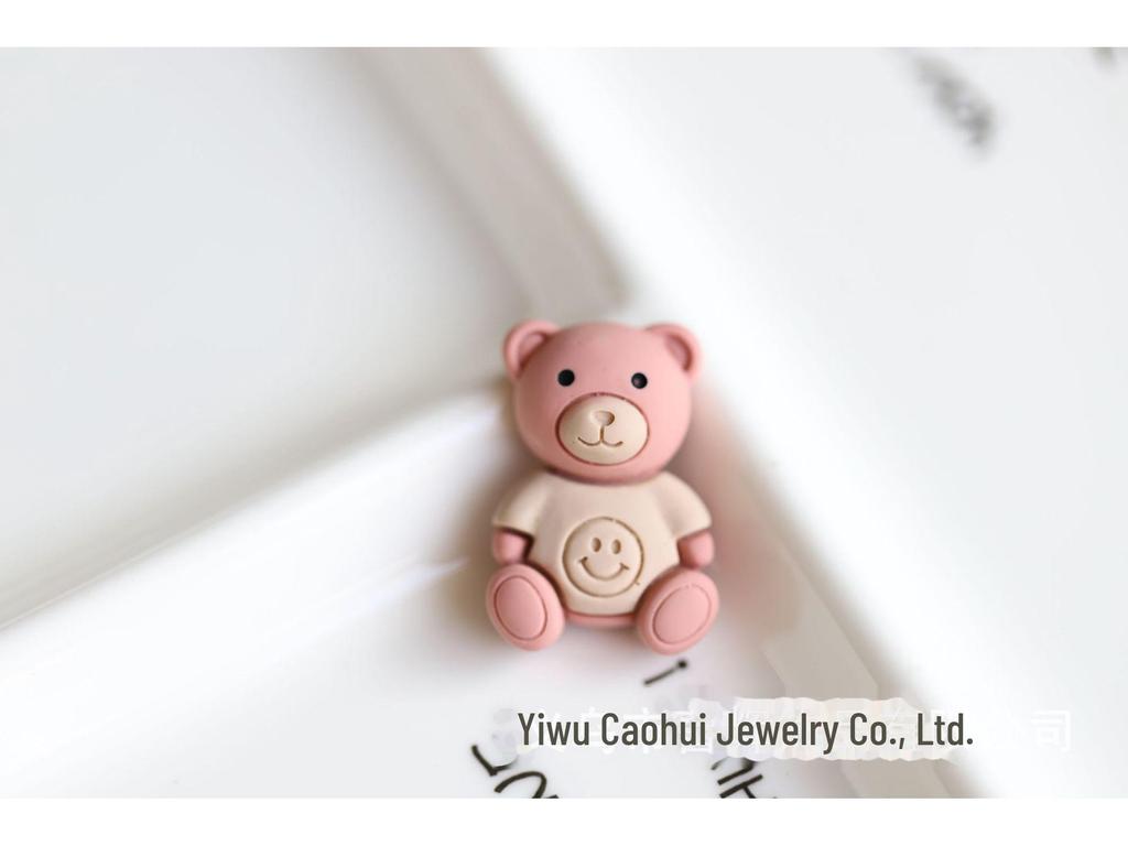 Pink Coffee Cherry Bow DIY Jewelry Accessories for Little Girls