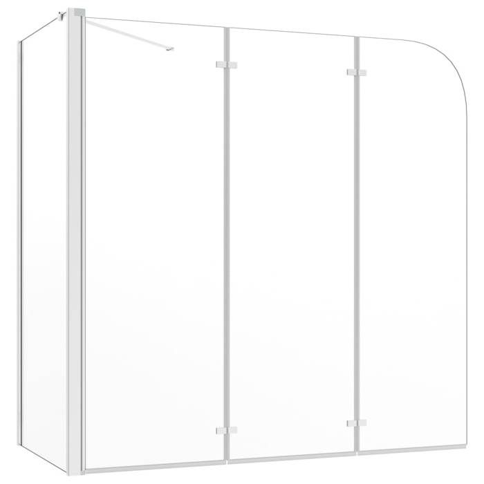VidaXL Bath Enclosure Shower Cabin Bathroom Home Interior Wall Mounting Accessories 120x69x130 Cm Glass 146227
