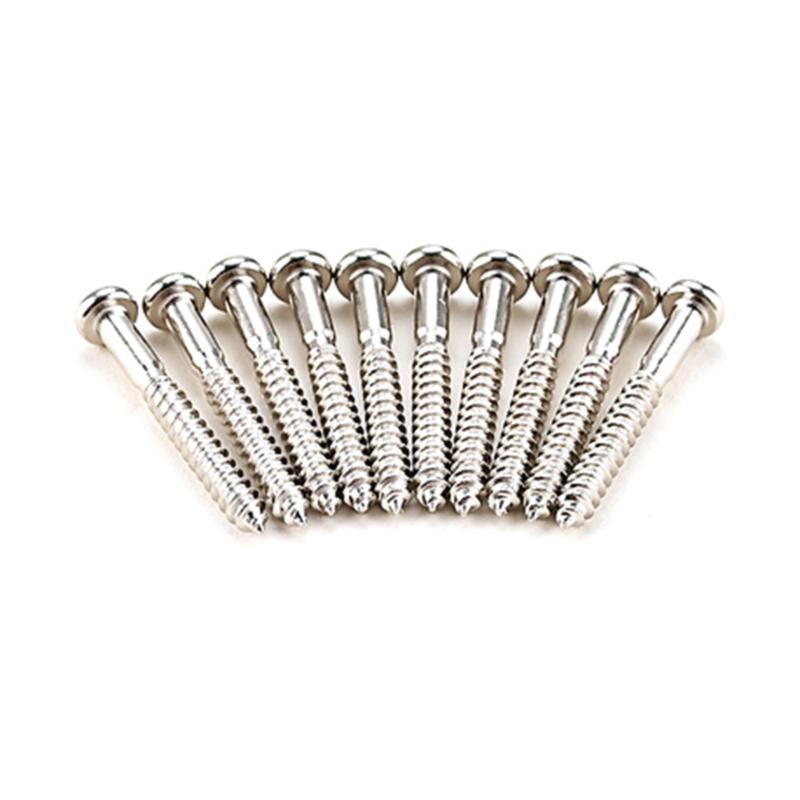 Pack of 10 Guitar Screw Kit for Electric Guitar Bridge Screw Neck Plate Mounting