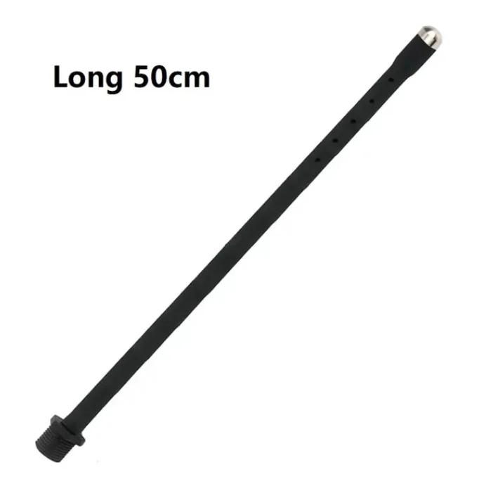 25 to 100cm Long Douche Silicone Enema Syringe 5 Holes Anal Enema Shower Cleaning Head Anal Beads Butt Plug Nozzle Tip Gay