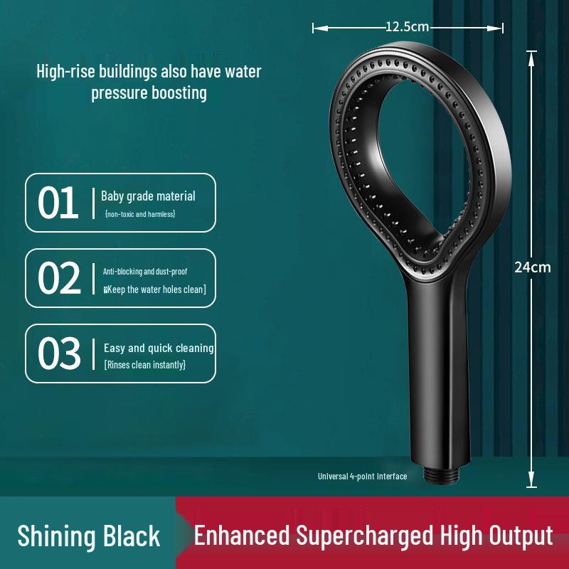 

Cross Hollow Large Spray Lotus Shower Head Nozzle Set