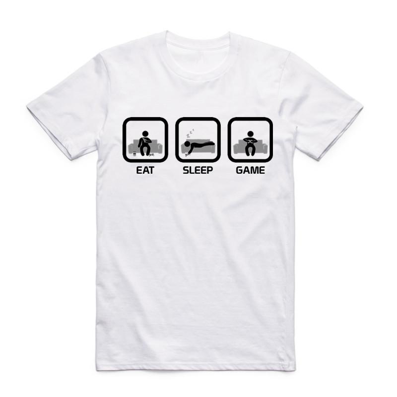 2019 Men Print Half Life 3 White T Shirt  Summer Fashion Short Sleeve O Neck Camisetas Funny Tops Casual Streetwear T-shirt
