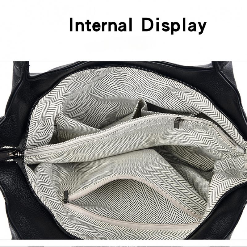 Damen Casual Tote Weiche Leder Handtasche Luxus Handtaschen Designer Schulter Hand Eimer Tasche Damen Arzt Shopping Sac A Main