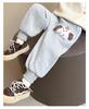 Girls' Cartoon Fleece Sweatpants - Thick, Warm, and Stylish for Autumn/Winter 2025