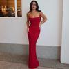 European and American Women's Clothing 2026 Summer INS New Sexy Backless Suspender Long Dress Solid Color Slim Dress Women