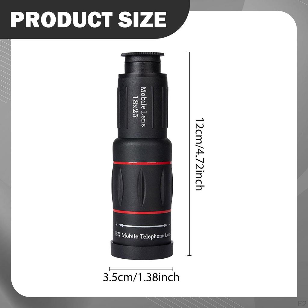 Telephoto Lens for Mobile Phone, Accessory, Professional Carrying Bag, Telescope