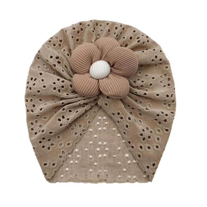 Hollow Baby Fetal Cap, Cute Flower Children's Pullover Hat, Four Seasons Thin Soft Baby Hat
