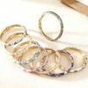 Retro Chinese-Style Women's Enamel Drip Oil Alloy Bracelet