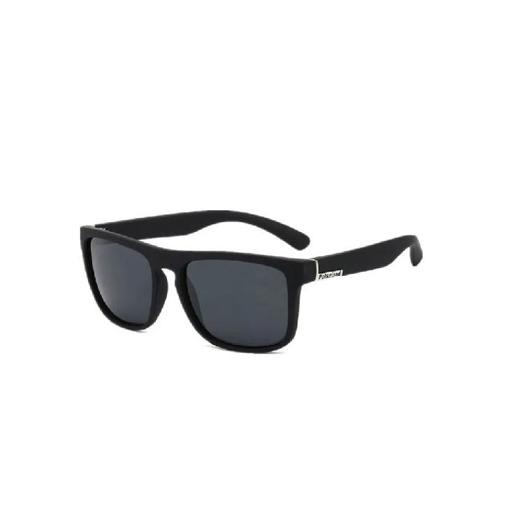 1PC Retro square sunglasses polarized, unisex, outdoor cycling, UV protection. чёрный