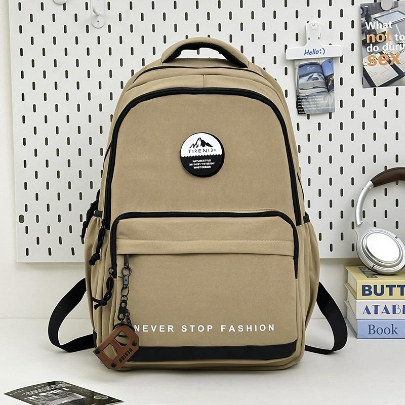 Schoolbag Schoolbag Female Ins Style Korean Version of Junior High School Students Backpack Simple Large Capacity Middle School Students