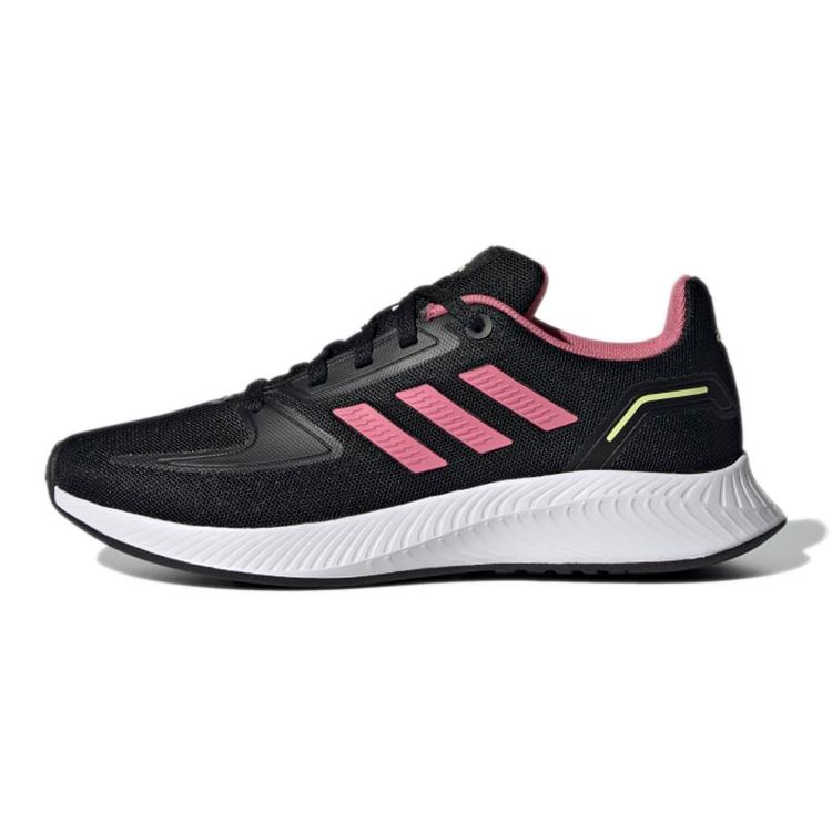 

Adidas Runfalcon 2.0 Comfortable Abrasion Resistant Breathable Low top Kids Running Shoes Black Pink Kids GZ7420 30.5