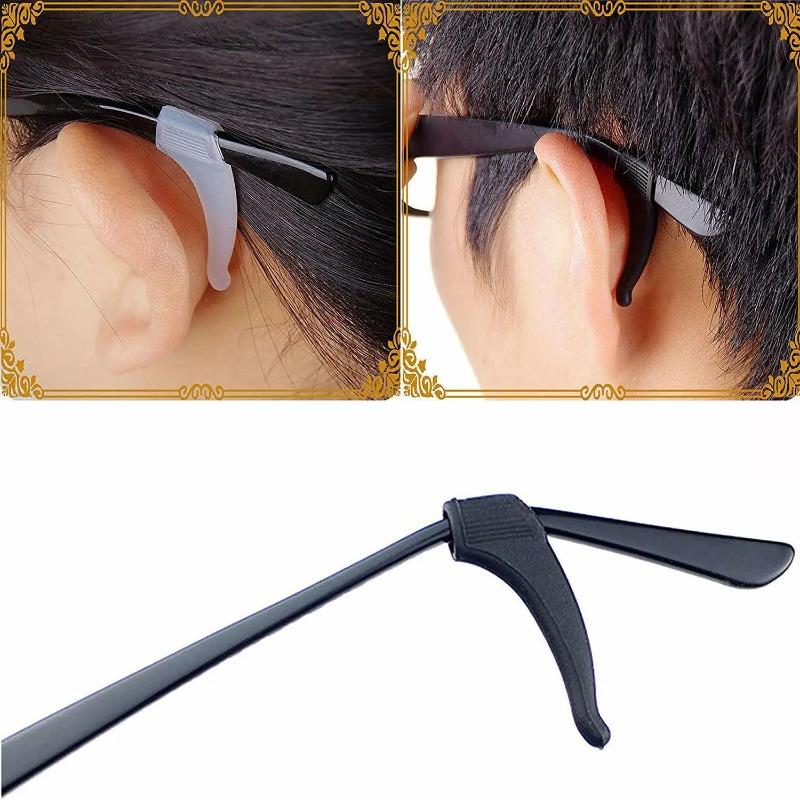 Anti-slip Silicone Ear Grip Glasses Eyeglasses Leg Ear Hook Stopper Bracket Fastener Accessories Temple Tip Eyewear Holder