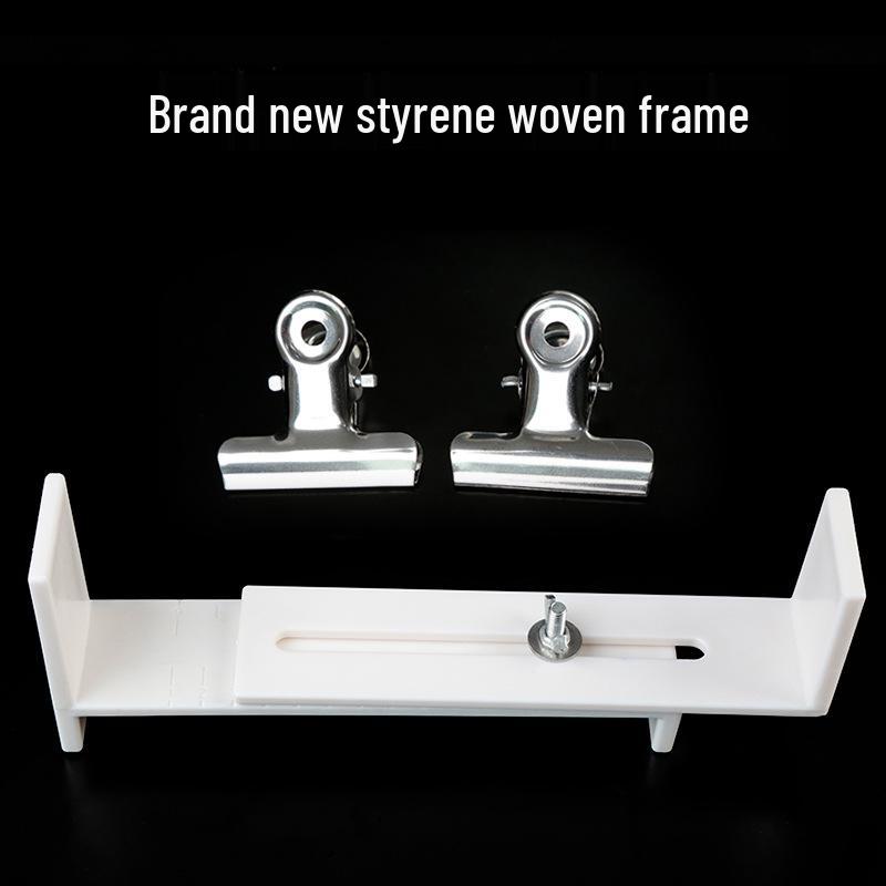 Handmade DIY Rope Weaving Tool: Suction Cup Rack with Solid Wood Frame, Drop-Resistant Plastic for Fixing and Crafting.