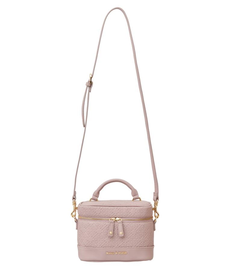 Maison de FLEUR Monogram Cube Shoulder Bag, Pink, 8A43F0J2000