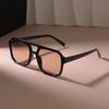 Retro Square Sunglasses Female Male Stylish Retro Sun Eyewear Female Male Frame Sun Eyewear Mirror Travel Punk Gradient Oculos De Sol