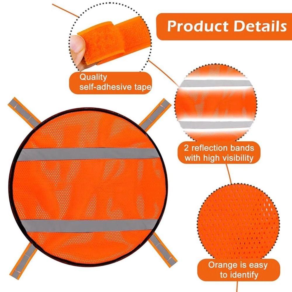 4Pcs/Set Warning Mesh Safety Panels High Visibility Reflective Safety Panel  Climbing Accessories