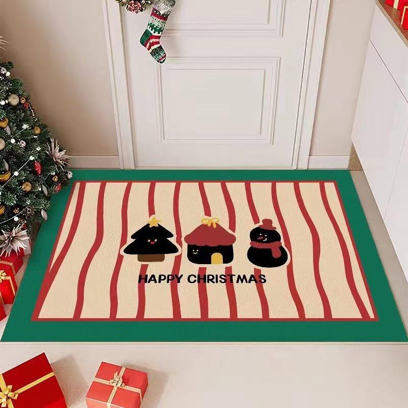 

Cartoon Cat and Artistic Pattern Door Mat Floor Mat for Home Entrance Decor Adding Playful and Unique Vibe to Entryway 40x60cm