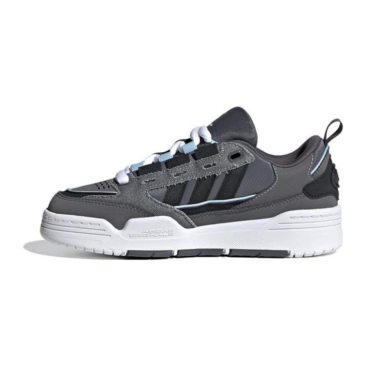 Adidas Originals Adi2000 Comfortable Durable Low-Top Skate Shoes Kids Sneakers Gray Black IG7495