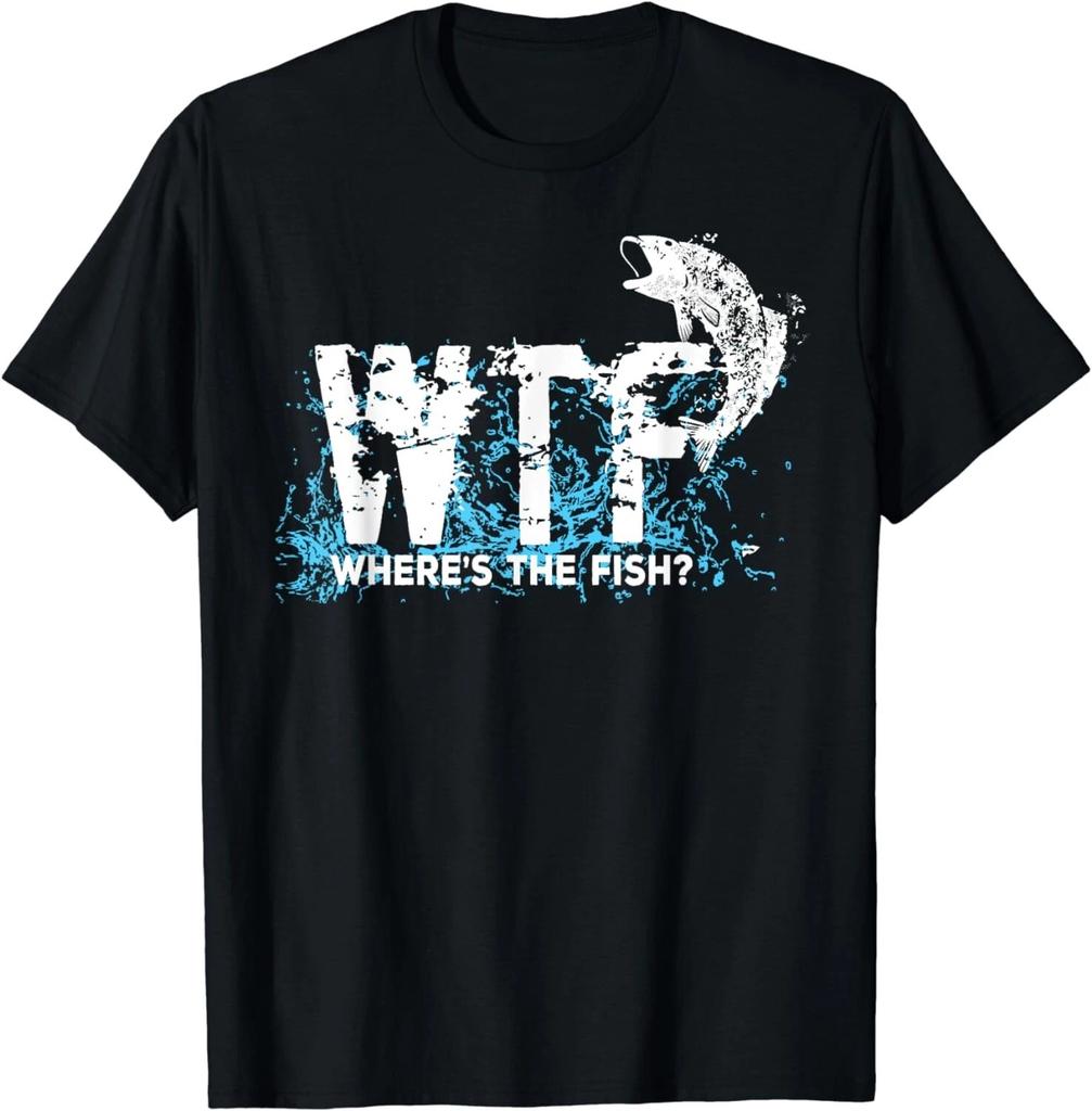 Funny WTF Where Is The Fish Fishing Fishermen Vintage Shirt Gift Unisex T-Shirt