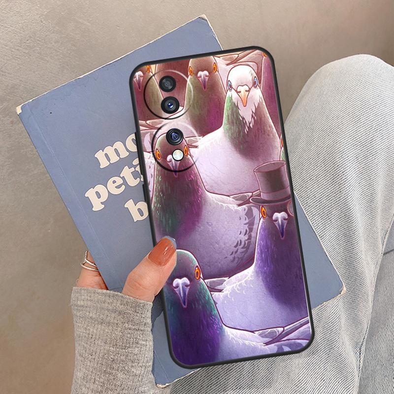 The Pigeons Case For Honor Magic 8 Pro 5 6 7 Lite Cover For Honor 200 400 90 70 50 X8a X8b X9a X9b X9c