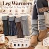 1 Pairr Vertical Striped Cuffed Leg Warmer Thickened Knit Knit Leg Sleeve  Autumn Winter Wear