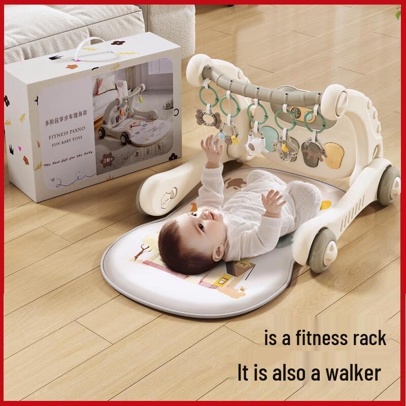 Centro de Atividades para Bebês 6 em 1 HANDUNYOU com Piano e Andador