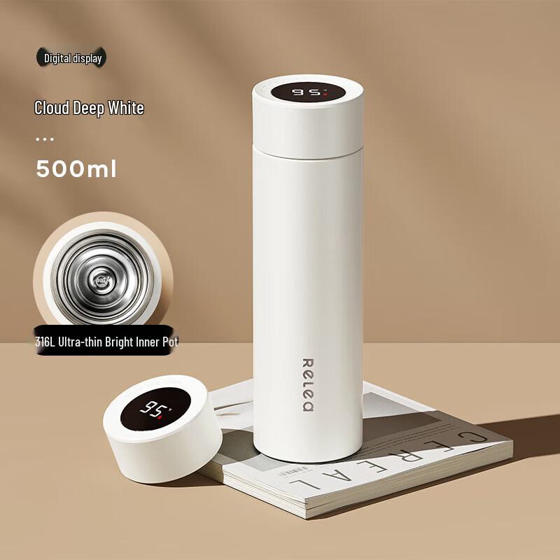 RELEA 316L Stainless Steel Tea Infuser Thermos Bottle 500ml