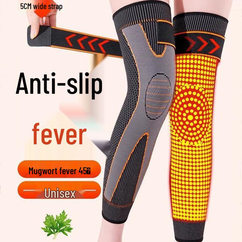 Mugwort Heating Knee Pads: Warm, Non-Slip Leg Warmers for Sports & Cold Weather