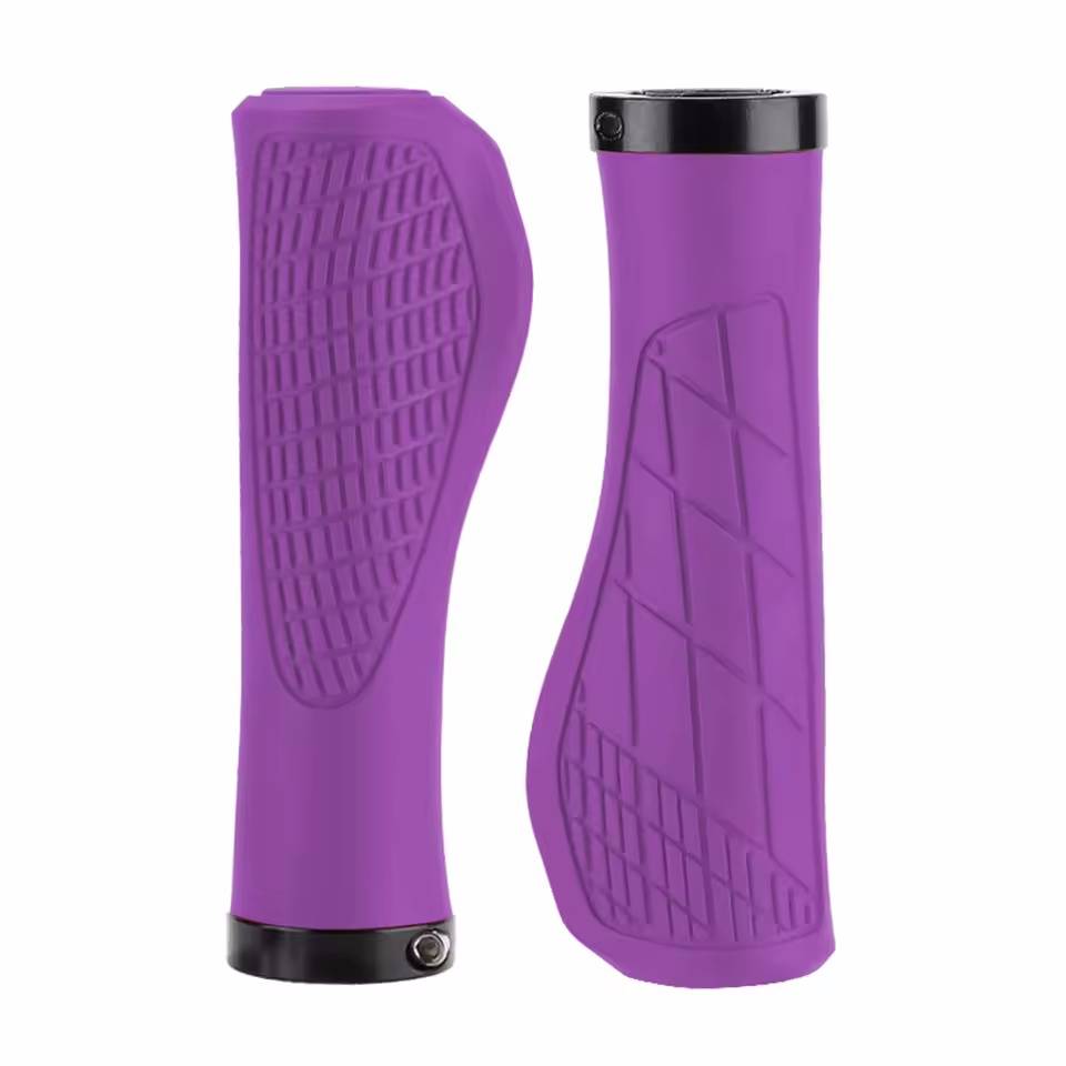 1Pair MTB Bicycle Grips Shockproof Bike Handlebar Cover Anti-Slip Lockable Grips Ergonomic Cycling Rubber Ball Handle Grips