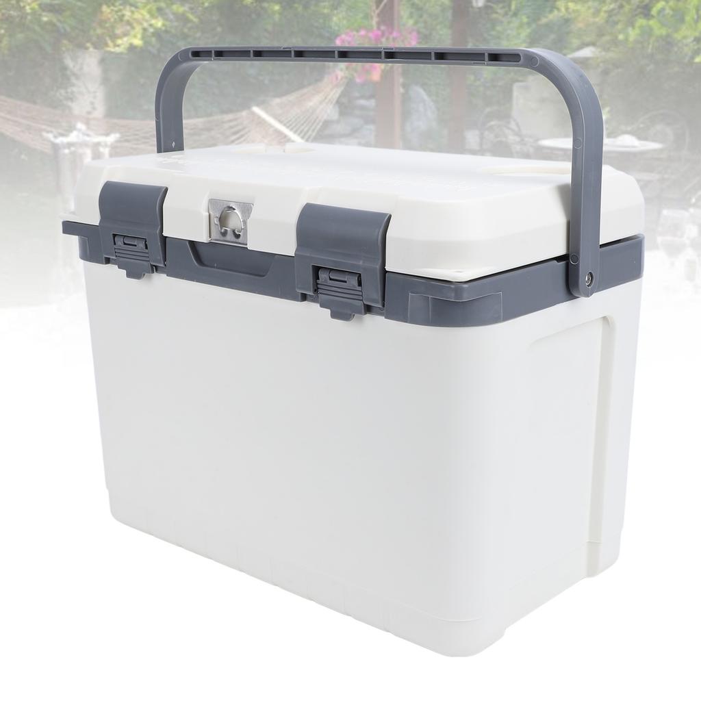 15L Cooler, Portable Ice Box for the Drink for a Lightweight Insulation Carrier with the Handle for Beach Camping, Picnic Boat, Barbecue