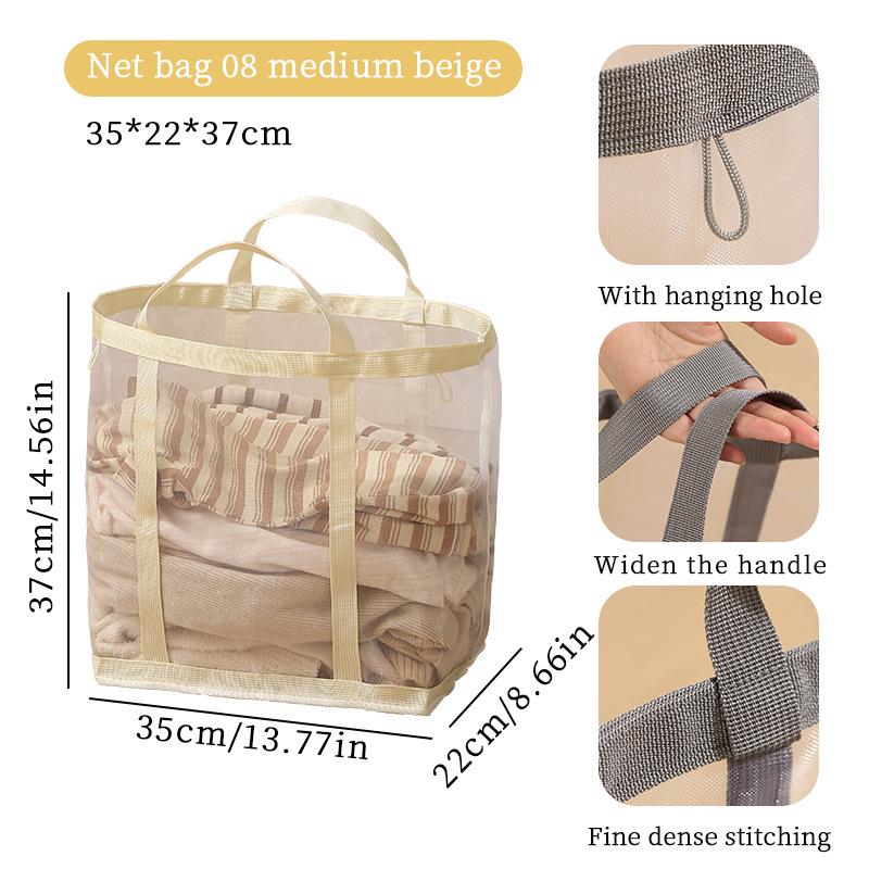 Foldable Large Capacity Laundry Basket & Toy Bin for Wall-Mounted Bathroom