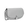 Michael Kors Mila Cow Leather Shoulder Bag, Crossbody Bag Small Women's Pearl Gray 35T5SIMC5L-PEARL GREY