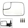 Pair Driver Passenger Side Power Heated Towing Mirror Glass For 05-09 Dodge Ram 1500 2500 3500