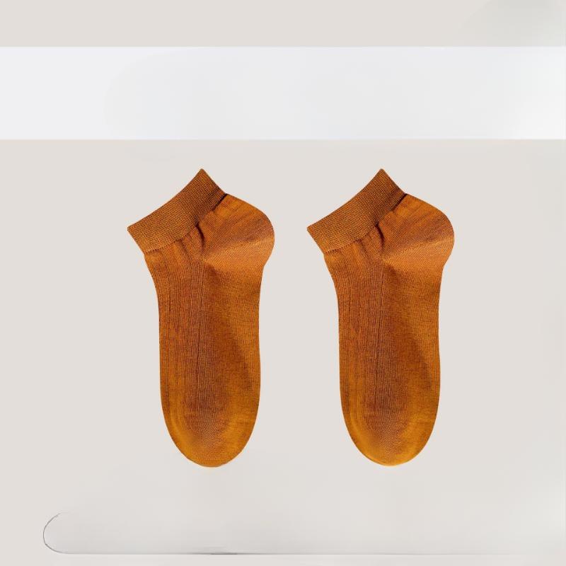 Business Solid-color Socks, Men's Short Socks, Pure Cotton Summer Anti-odor and Sweat-absorbing, Autumn and Winter Casual Low-top Sports Socks