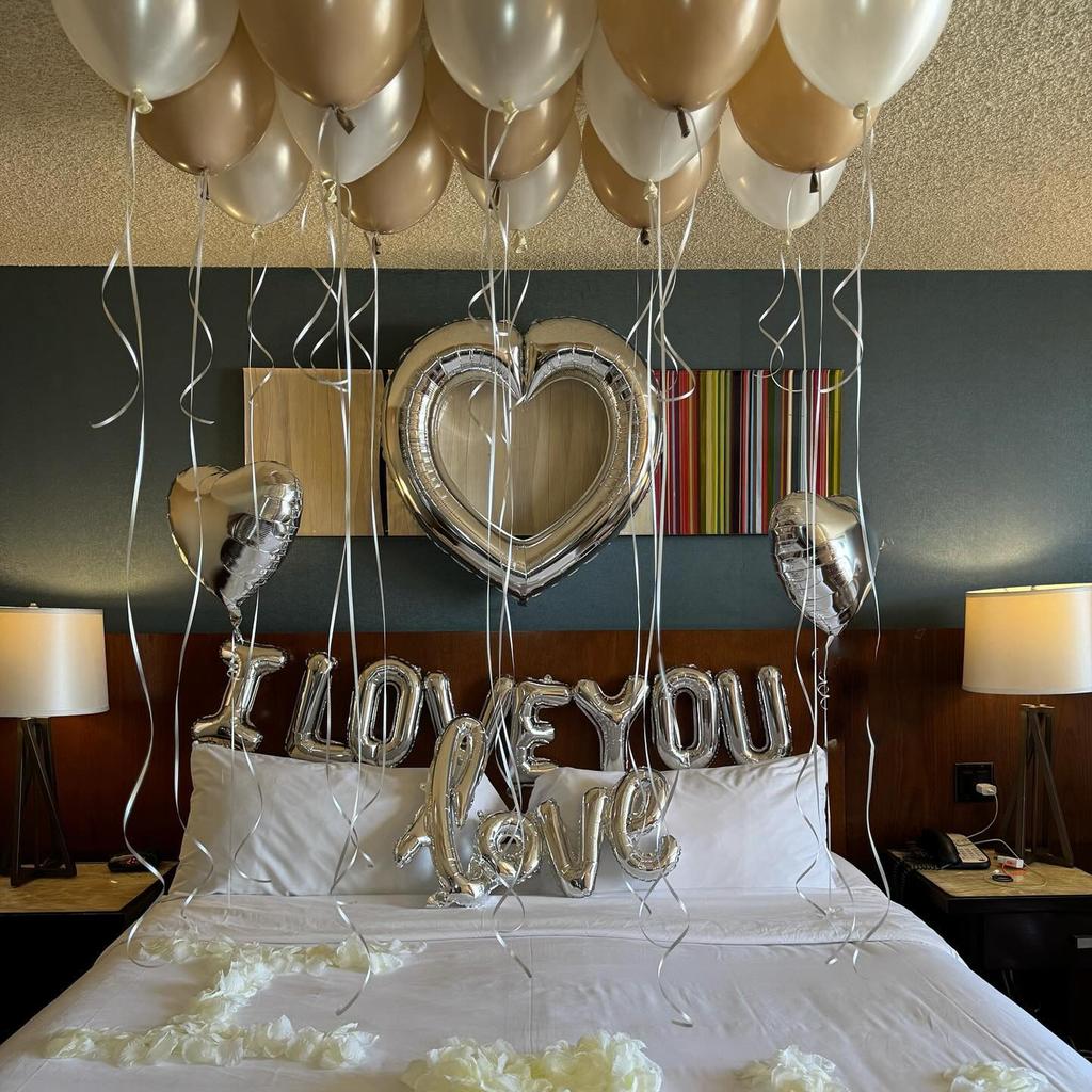 Ich liebe dich Banner Dekoration Ballons, Geeignet für die Hochzeitssaison, Verlobung, Brautgeschenke, Muttertag