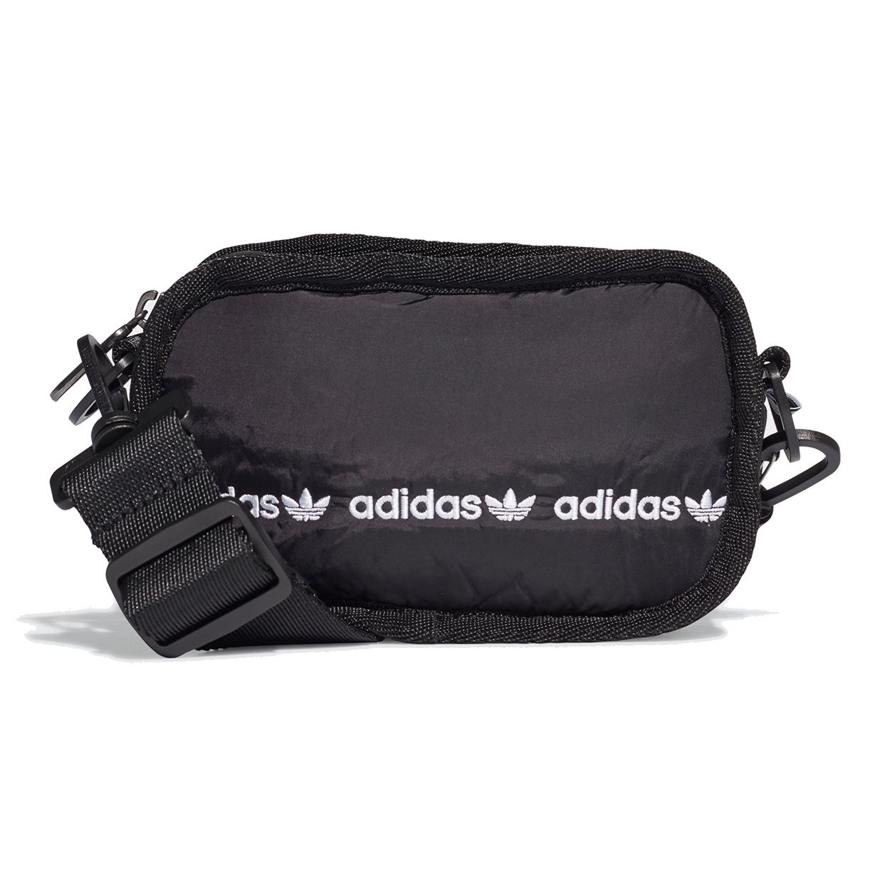 Adidas Originals Mini Airli Classic Logo Simple Casual Nylon Sports Crossbody Bag Women bags Black GE4776 Black