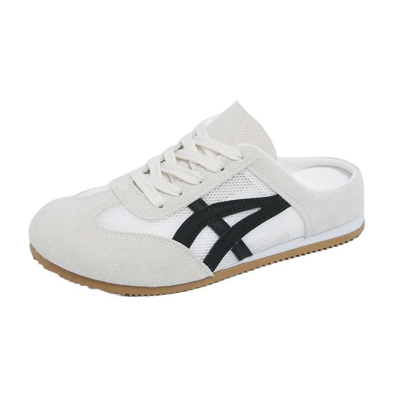 Little white shoes women's summer new female student leisure sports versatile half tray