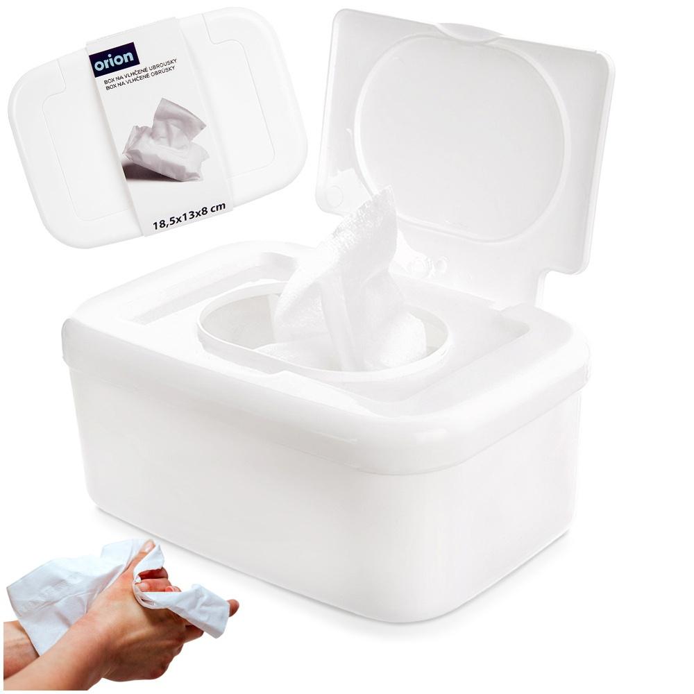 White wet wipes container