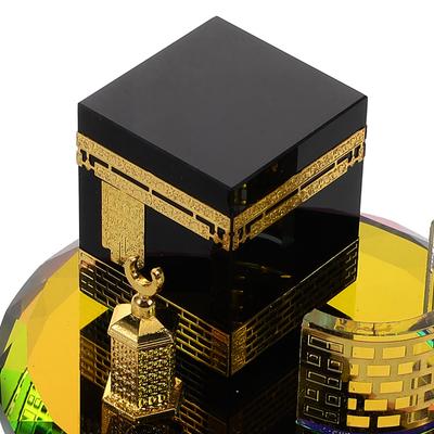 Schmuck Heimdekoration Handwerk Hajj Dekoration Islamisches Modell Architektur Tisch Kristall Geschenk