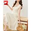 IEF 2026 Summer French Resort Vest Long Dress