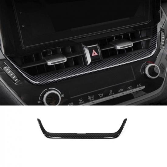 For Toyota Corolla -2024 Dashboard center Air Vent Trim Carbon fiber 1pcs