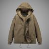 Winter Hooded Lamb Fern Cotton Coat Men's Plus Velvet Thickened Loose Work Clothes Cotton Jacket Pure Cotton Jacket Youth Casual Cotton Jacket
