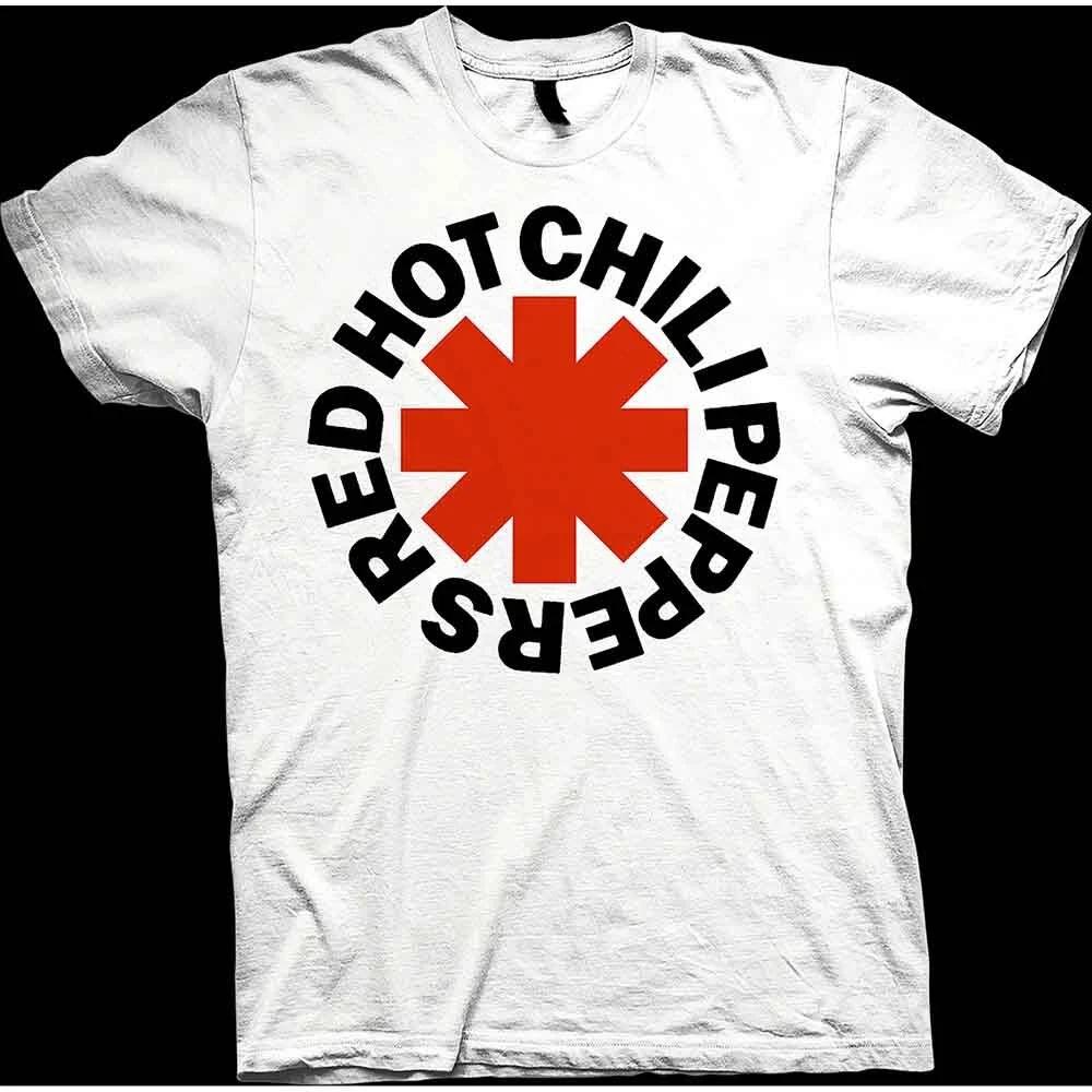 Red Hot Chili Peppers Asterisks Men s White T-Shirt 2XL