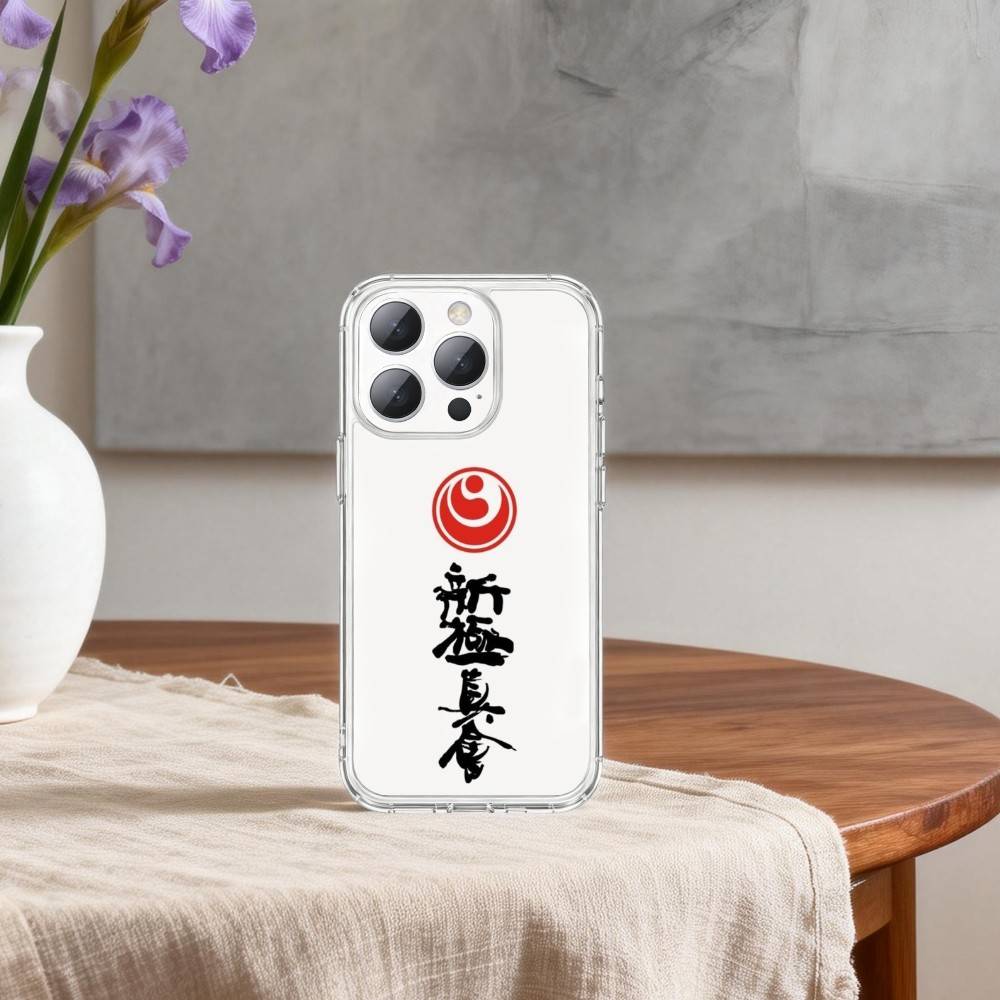 k-Kyokushin k-Karate Symbol Phone Case For iPhone17p,16,15,14,13Pro Max,us,Soft Silicone Transparent Cover iPhone14ProMax