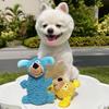 Plush Mop Shape Dog Toy - Squeaky Chew Resistant Interactive Dog Play Toy, Teeth Cleaning Puppy Adult Dog Toy
