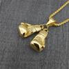 Hip Hop Pair Boxing Glove Pendant Necklaces Male Gold Color Stainless Steel Necklace For Men Hippie Sports Jewelry Gift