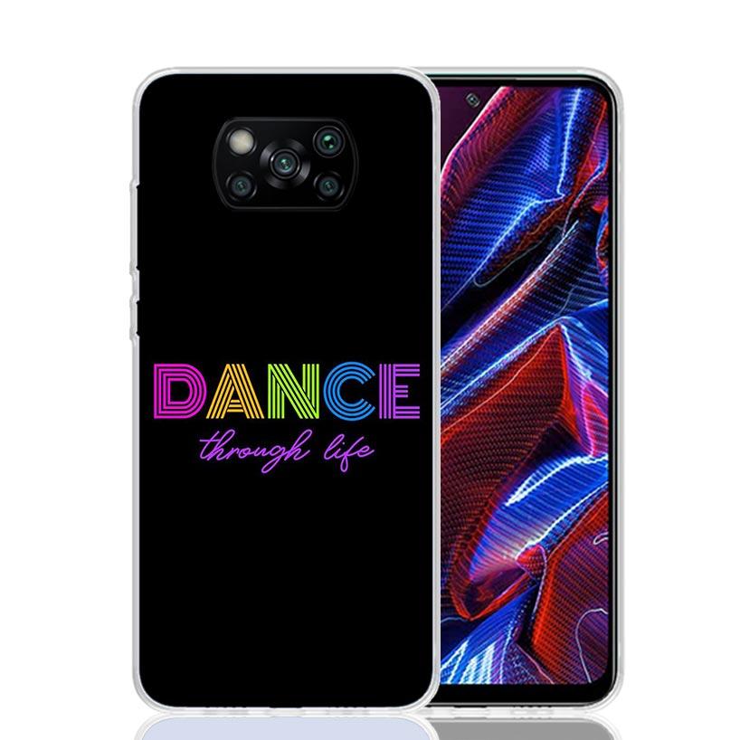 I Love Dance Phone Case For Xiaomi Poco X7 X6 X5 Pro F7 Ultra Redmi 15C 15 13 13C 12 12C 10 10A 10C 9 9A 9C 9T Cover Poco X7 X6