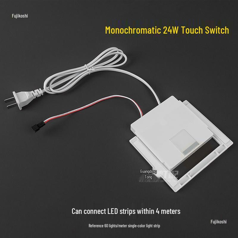 LED Mirror with Touch Sensor, Three-Color Dimmable Light Strip for Beauty Makeup and Bathroom Accessories.