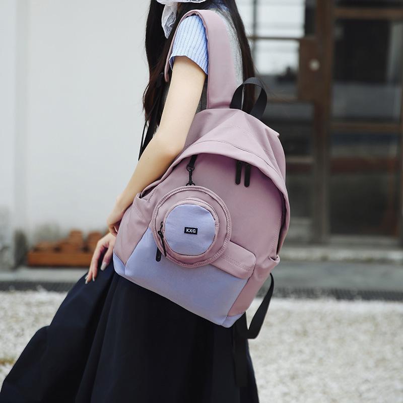 Backpack Women's Fashi Lightweight Travel Bag Leisure Commuter Bag Versatile High Beauty Korean Editi Lightweight Computer B