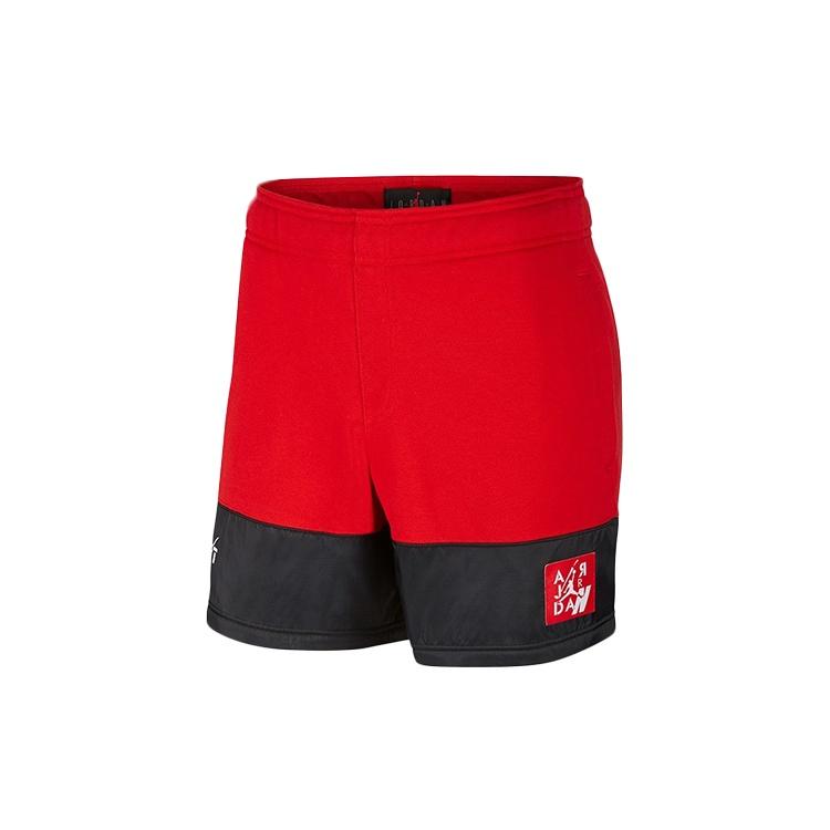 Air Jordan 4 Legacy Knit Basketball Sports Shorts Black Red Men s CI0261-657 XXXL